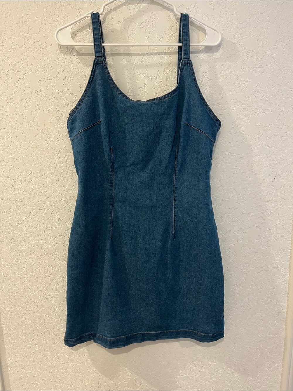 Highway Jeans Light Blue Denim Dress with Contrast Stitching - Picture 3 of 9